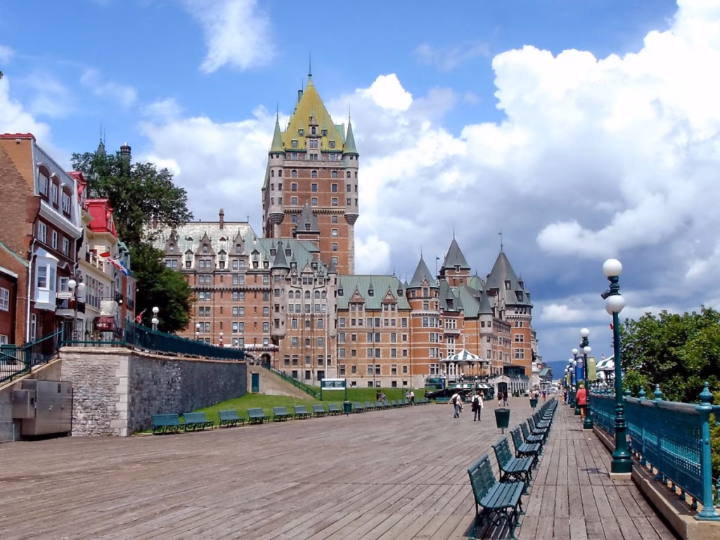 3 Days in Quebec City Itinerary is sure to include the Chateau Frontenac and Dufferin Terrace.