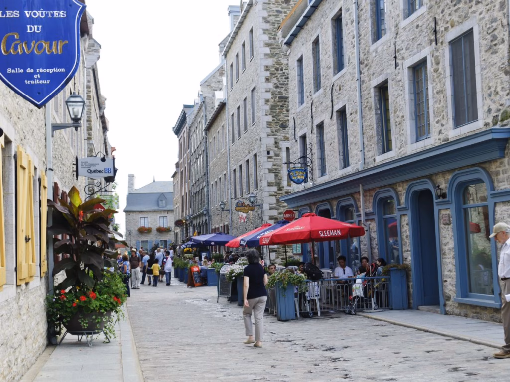 Street in Lower Town of Quebec City.