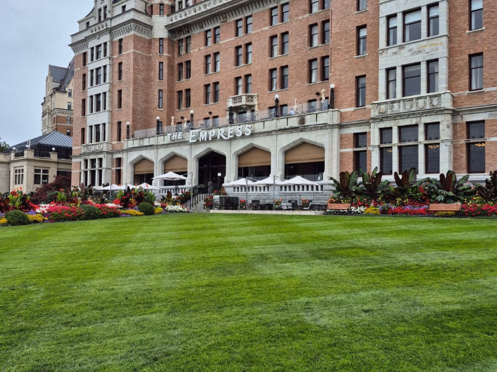 View of the Fairmont Empress Hotel in Victoria BC