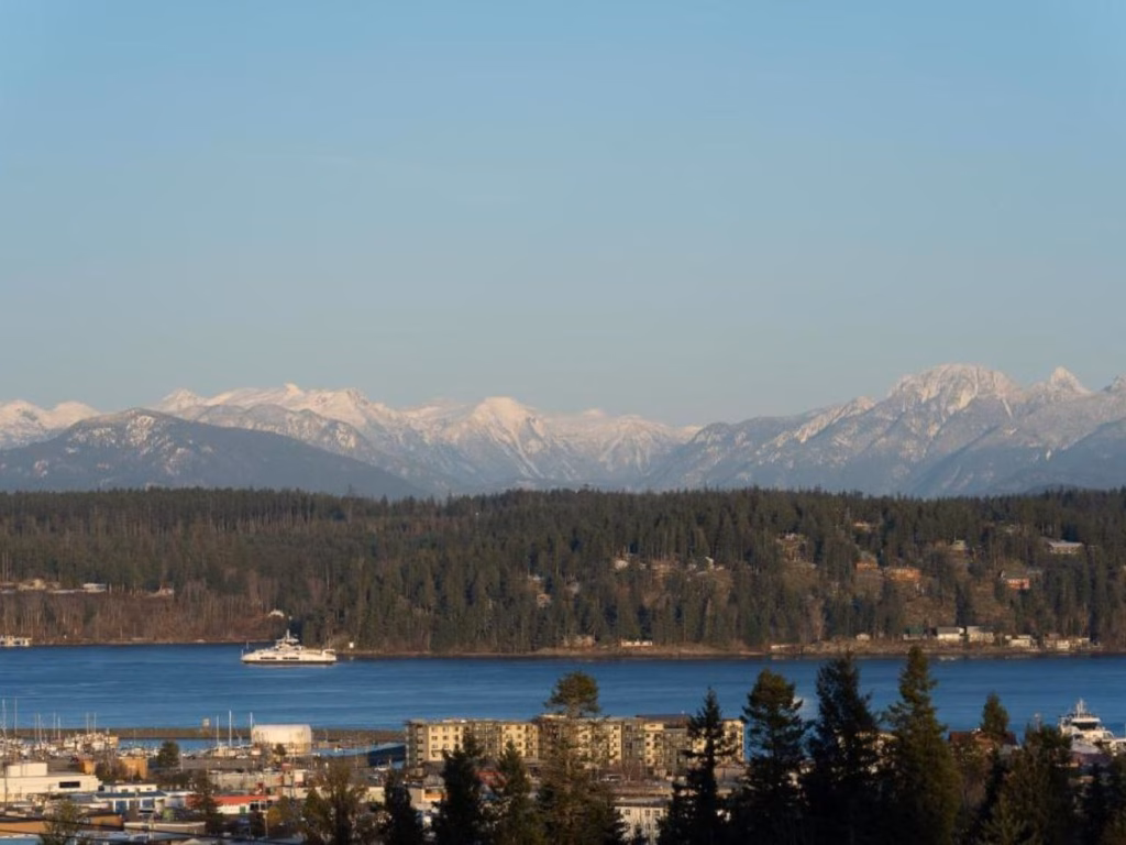 View of Campbell River from the Naturally Pacific Resort in British Columbia