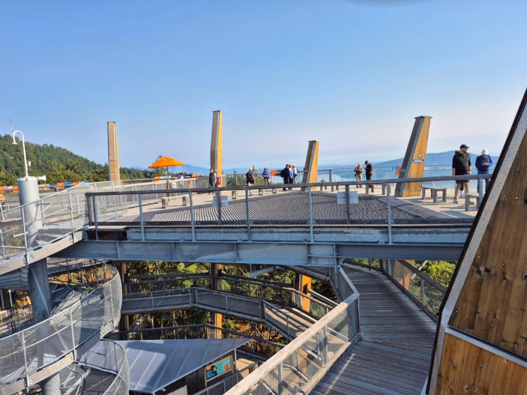 Top of the Malahat Tower on Vancouver Island