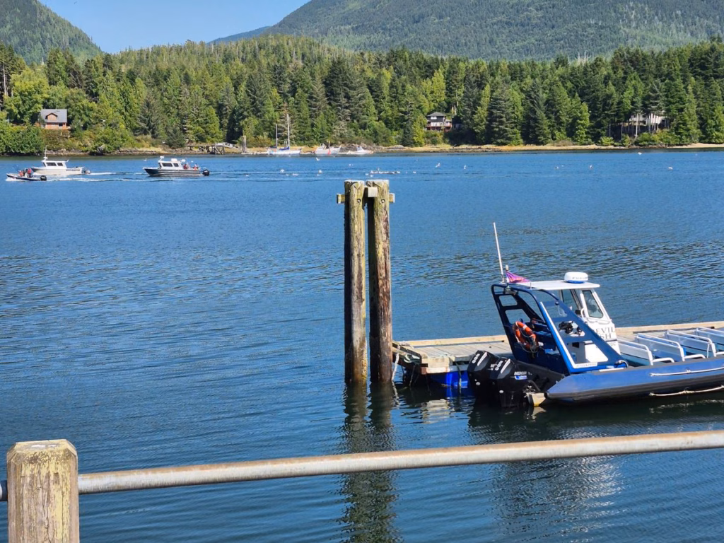 Ucluelet Waterfront on Vancouver Island