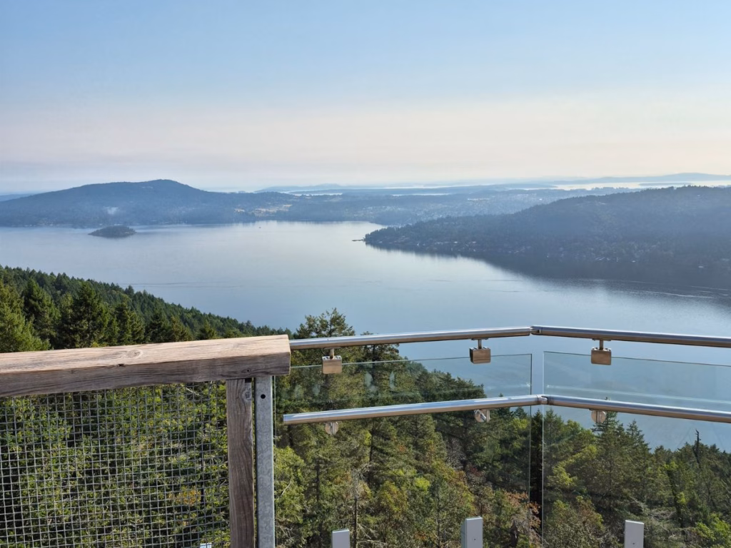 View of Gulf Islands from the Malahat Tower