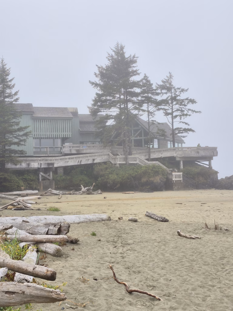 Visitor Centre at Wickaninnish Beach in Pacific Rim National Park Reserve in BC