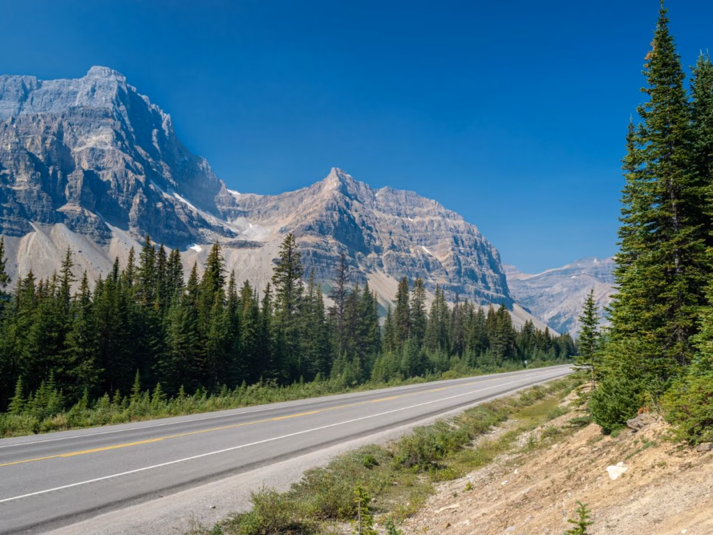 Icefields Parkway in Alberta