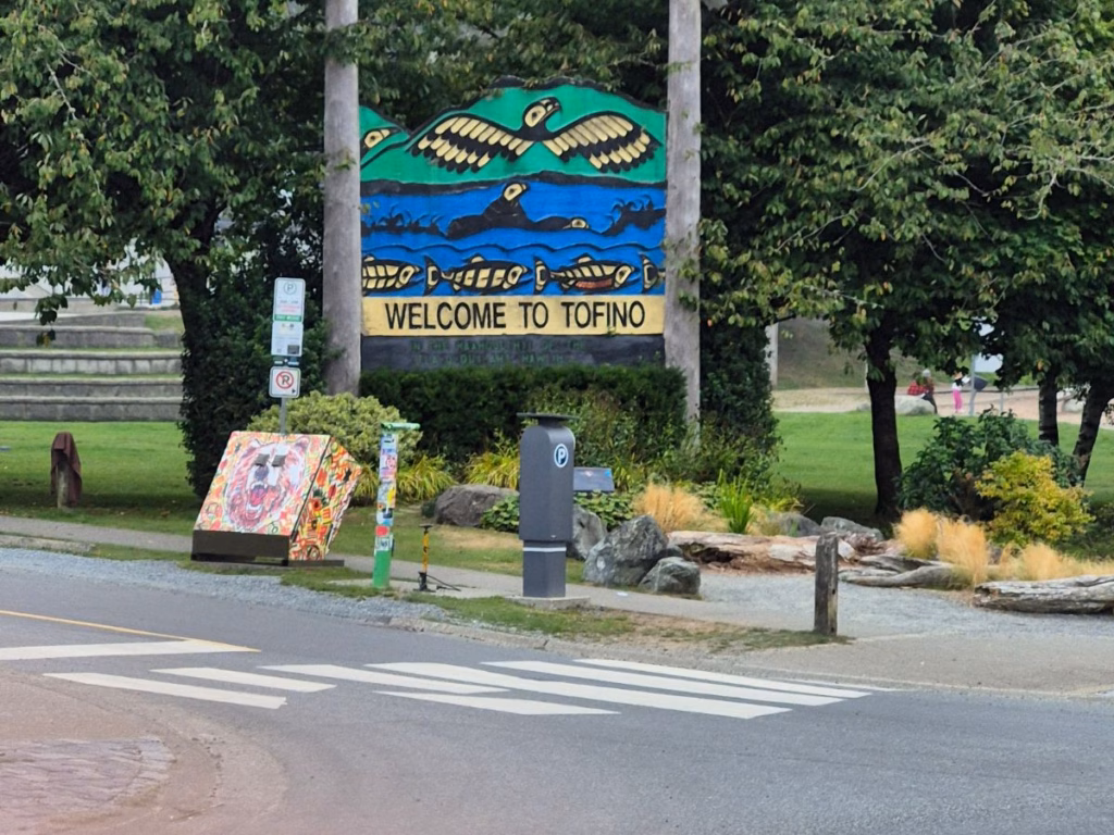 Welcome to Tofino BC sign
