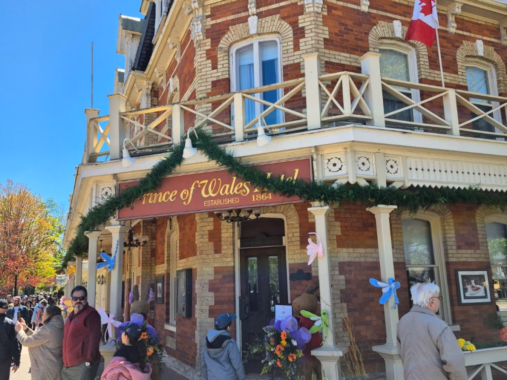 Entrance of Prince of Wales Hotel in Niagara-on-the-Lake